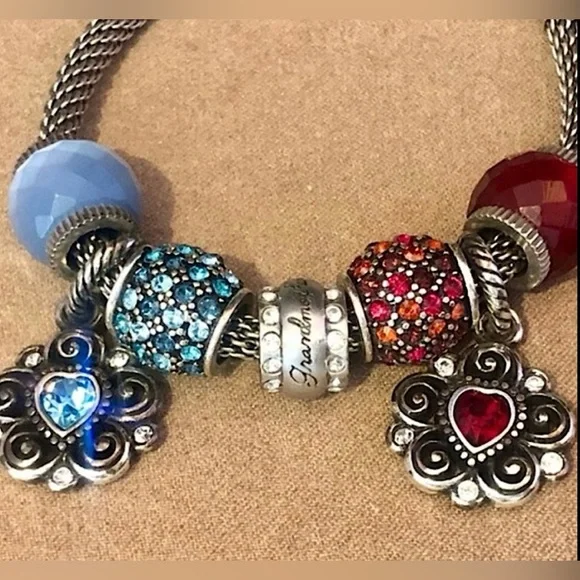 🆕Brighton March Birthstone charm Light blue aquamarine crystal in silver Retired - Picture 4 of 5